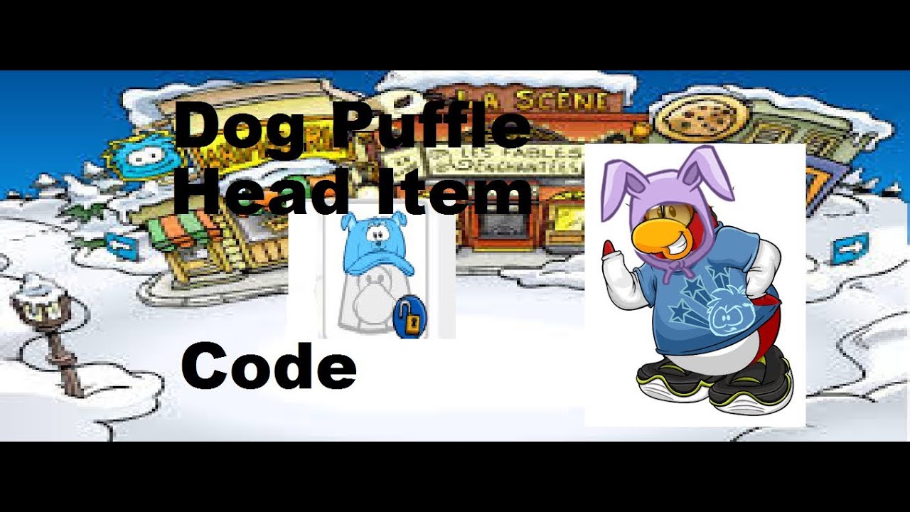 Clubpenguin Cheats 120 - Dog Puffle Head Item Code