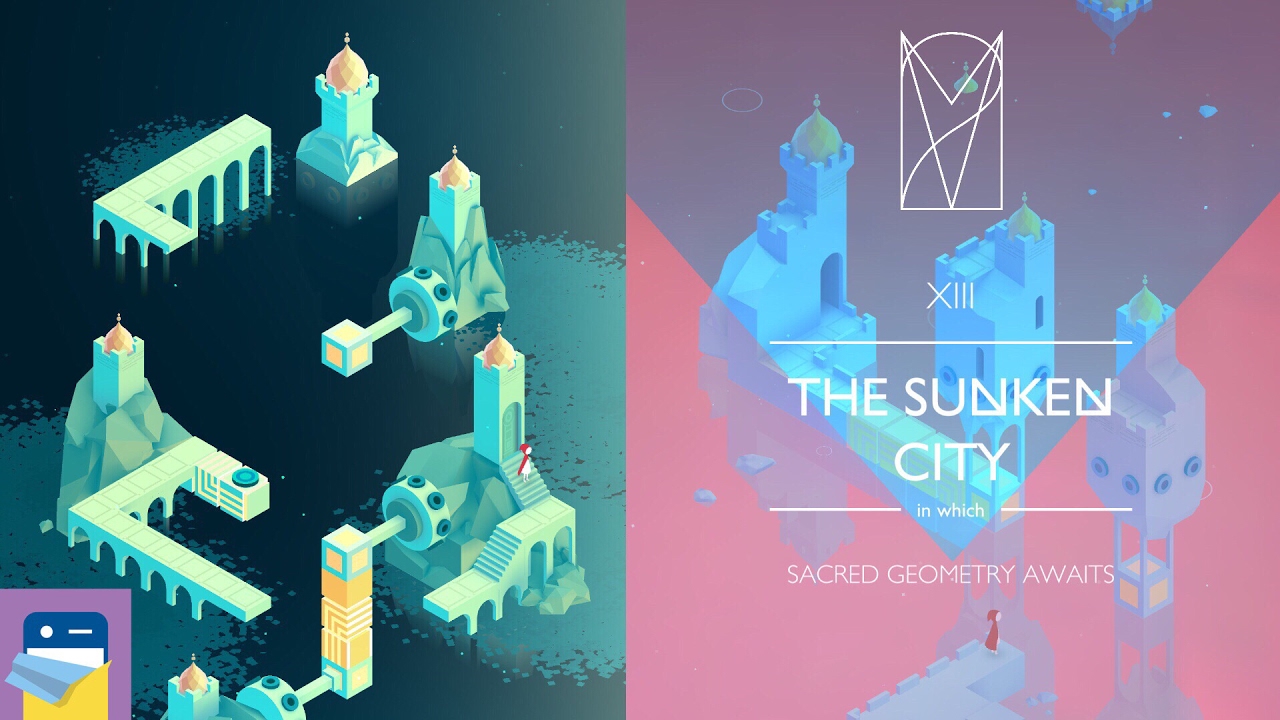 Monument Valley 2: Chapter 13 (XIII) THE SUNKEN CITY Walkthrough & Gameplay (by ustwo Games)