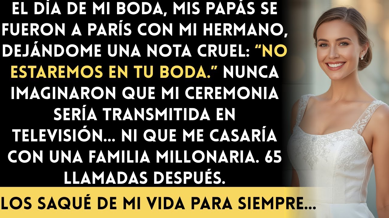 Mis papás se fueron a París en vez de venir a mi boda! Pero nunca supieron que mi prometido era...