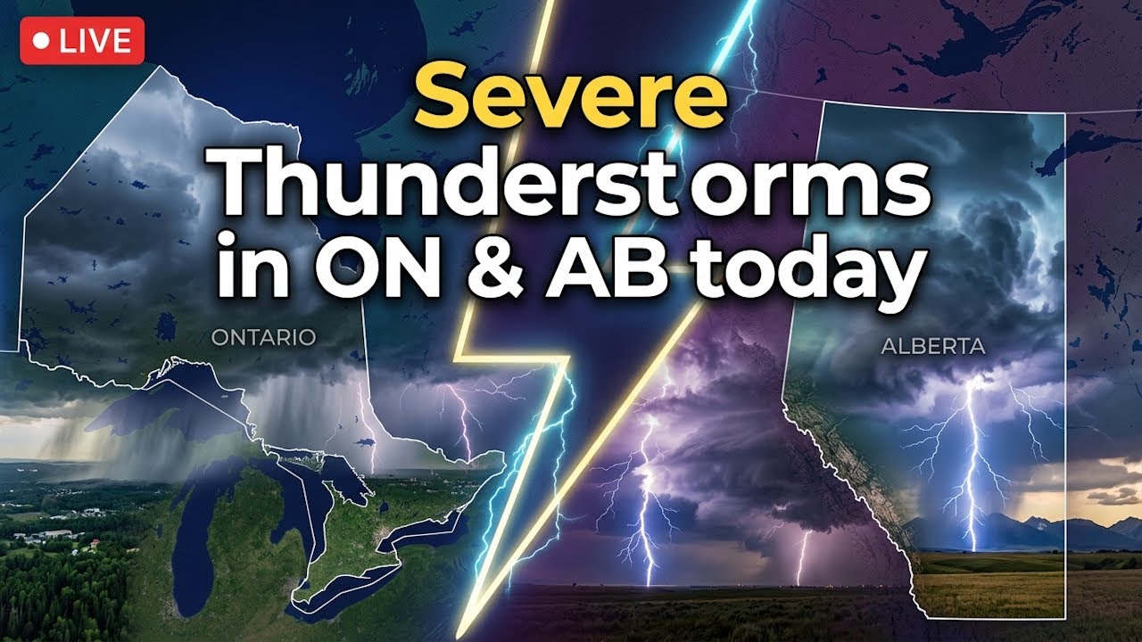 LIVE!! Coverage Severe Storms  in ON & AB June 16th 2026