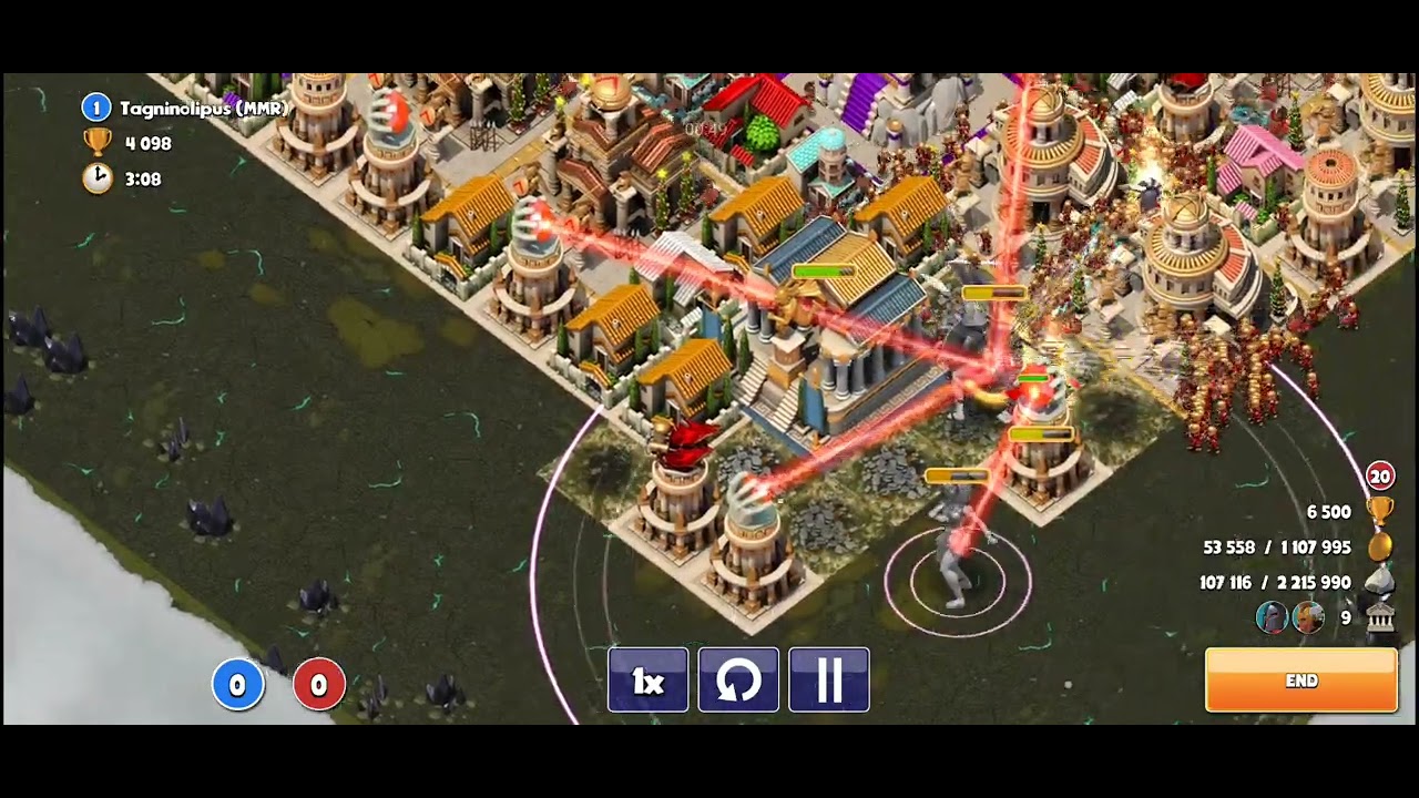 Gods of Olympus round 20 Durable duo challenge  2 temples others strat