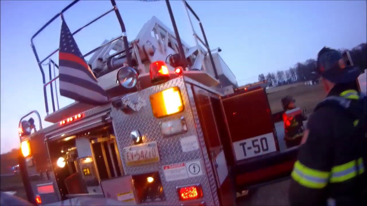 Truck 50 Assists on 59 Chimney Fire *Helmet Cam*