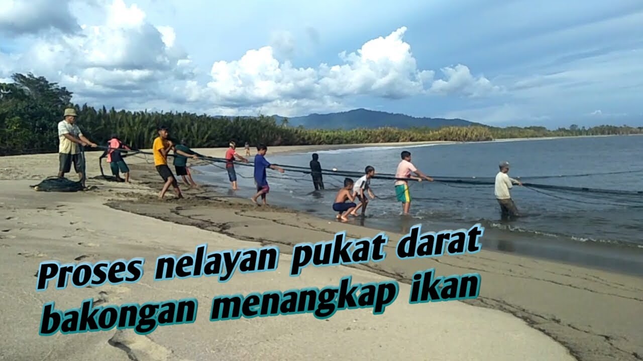 Tarik Pukat darat nelayan tradisional aceh || Tarik pukat Pantai aceh