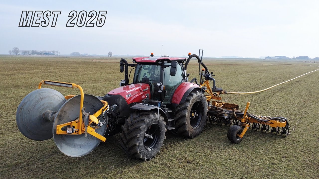 Sleepslang bemesten 2025 | Loonbedrijf Stuurman | Case Maxxum 145 + Tjalma | Slurry injecting