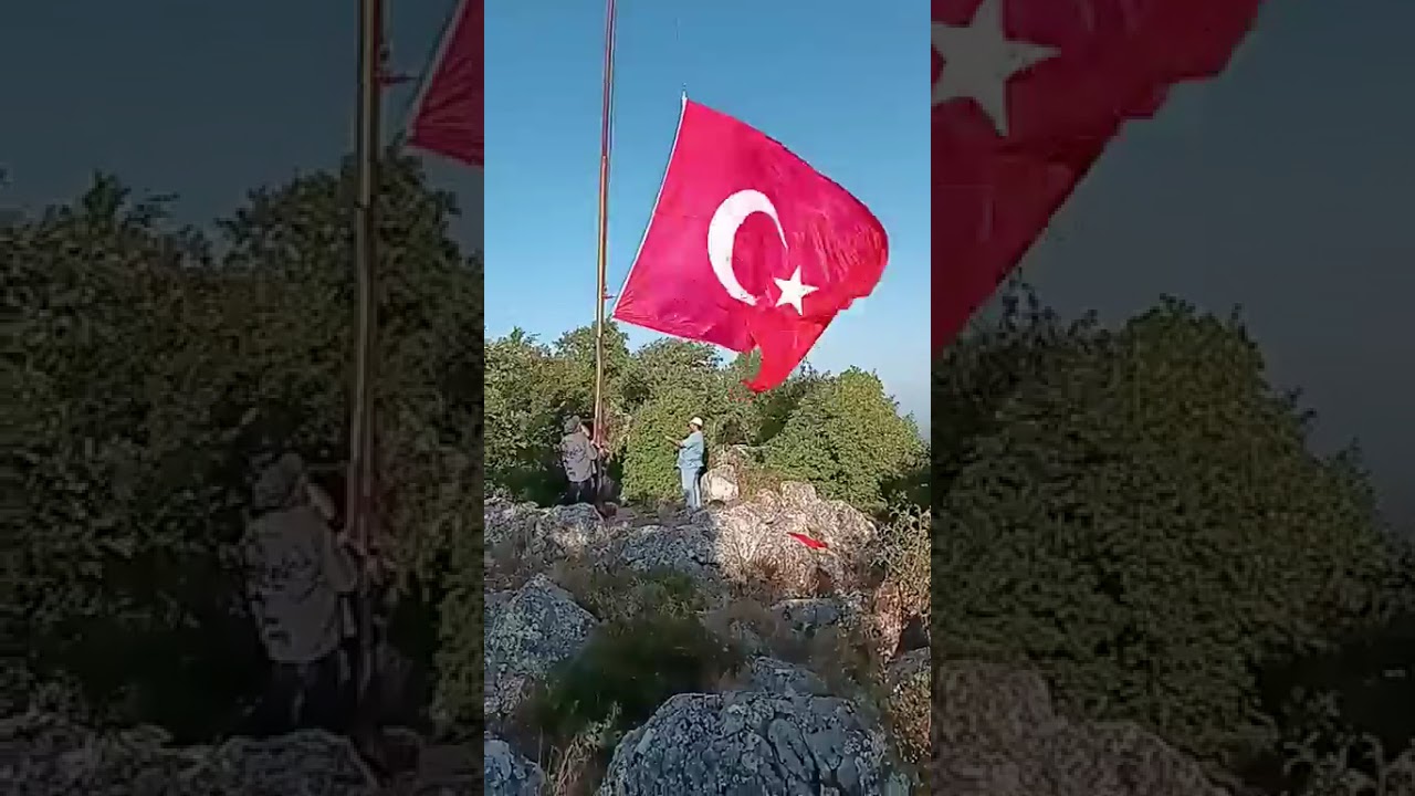 SİVRİ TEPESİNENDEKİ BAYRAK YENİLENDİ.