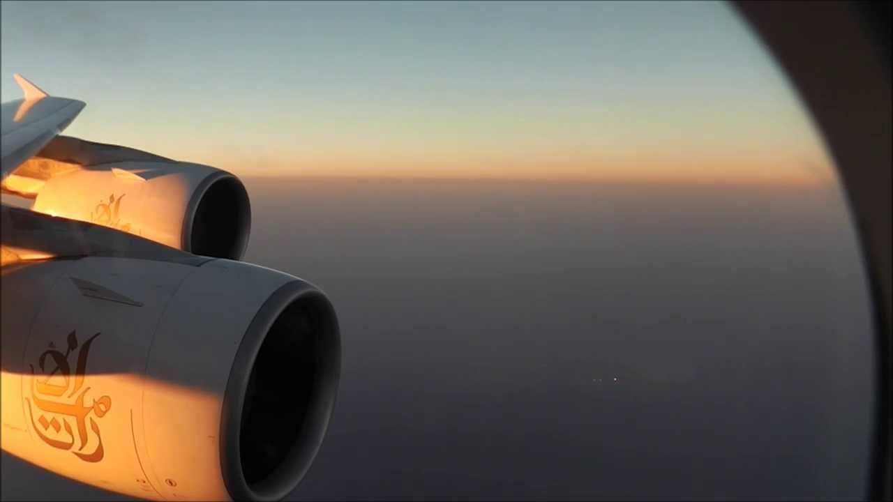 Emirates  |  A380  |  EK8  |  Dubai Landing
