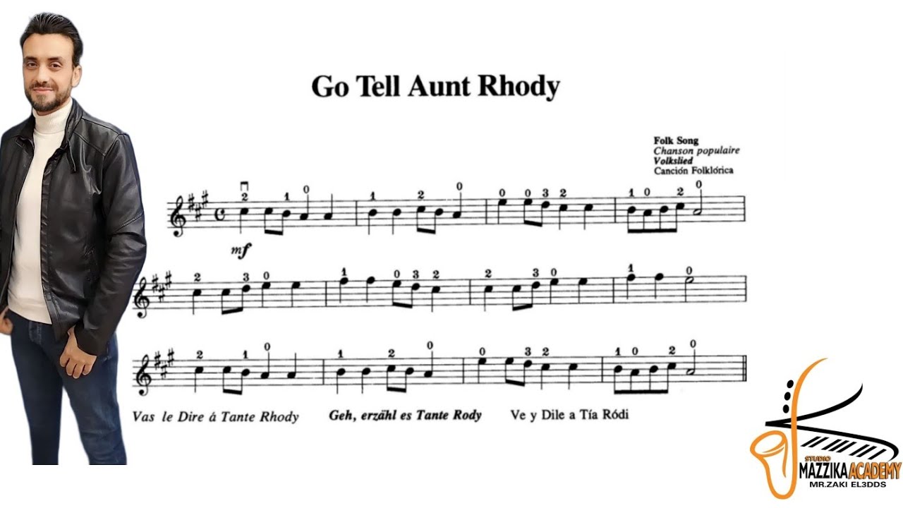 تعلم قراءة وعزف مقطوعة Go Tell Aunt Rhody🎻 من كتاب سوزوكي Suzuki1 الدرس السادس
