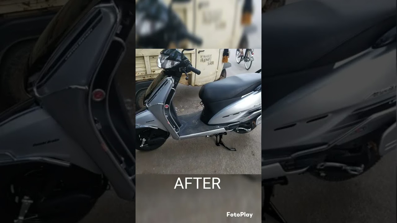 activa110 painted like activa 5G limited edition. gani painter #bikestunt #popular #trending #viral