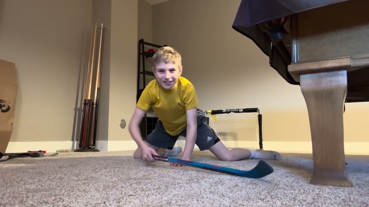 Knee hockey game 5