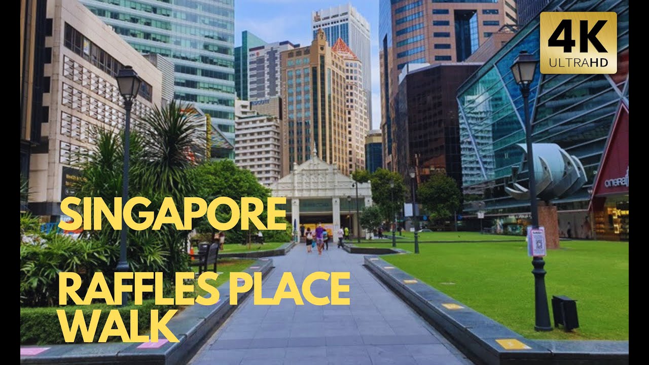 Raffles Place Singapore Walking Tour 4K 2024