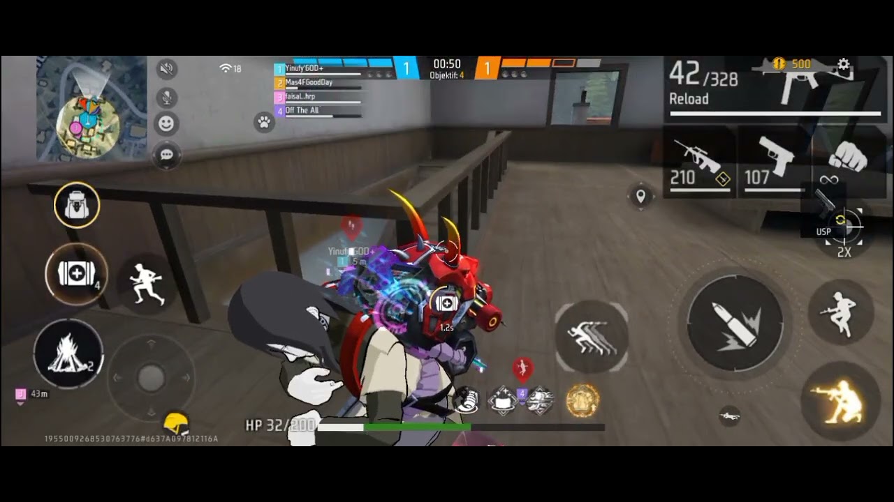 PUSH CLASH SQUAD RANKED PAKE FULL BUNDLE OROCHIMARU AUTO BOOYAH.||GARENA FREE FIRE INDONESIA 