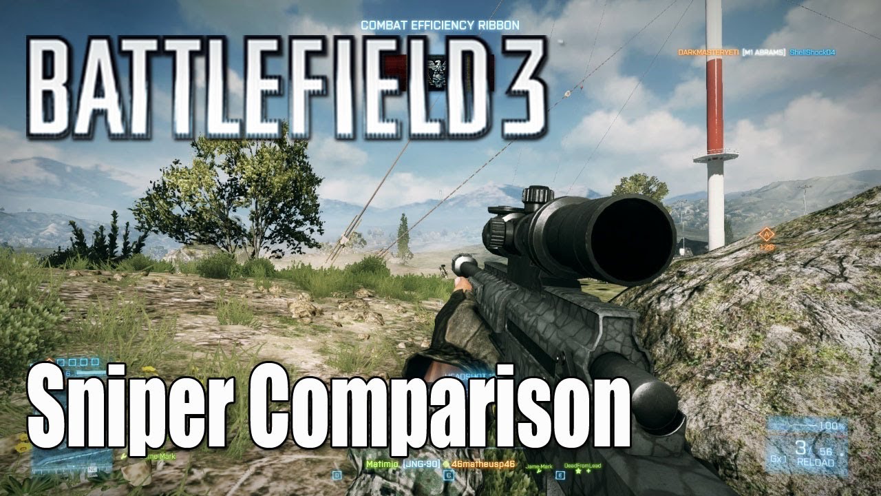 Battlefield 3: Сравнение снайперских винтовок — Руководство по разведке
