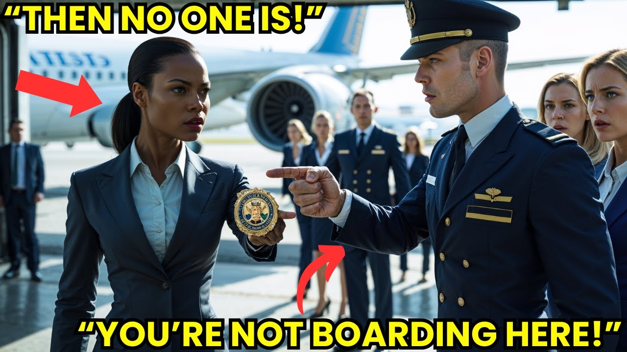 Pilot Refuses to Let Black Woman Board — Seconds Later, Her FBI Badge Shuts the Flight Down