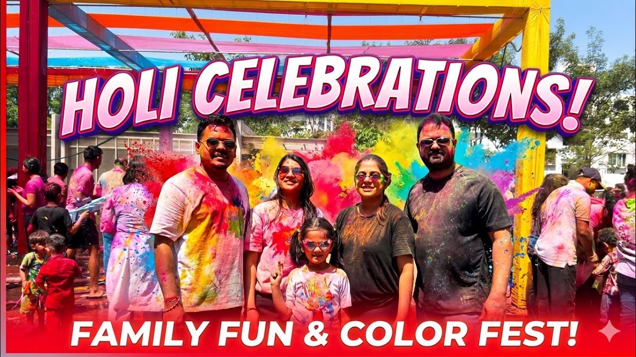 Holi Celebration with Family 2026 🌈 Full Masti, Colors & Fun Vlog!