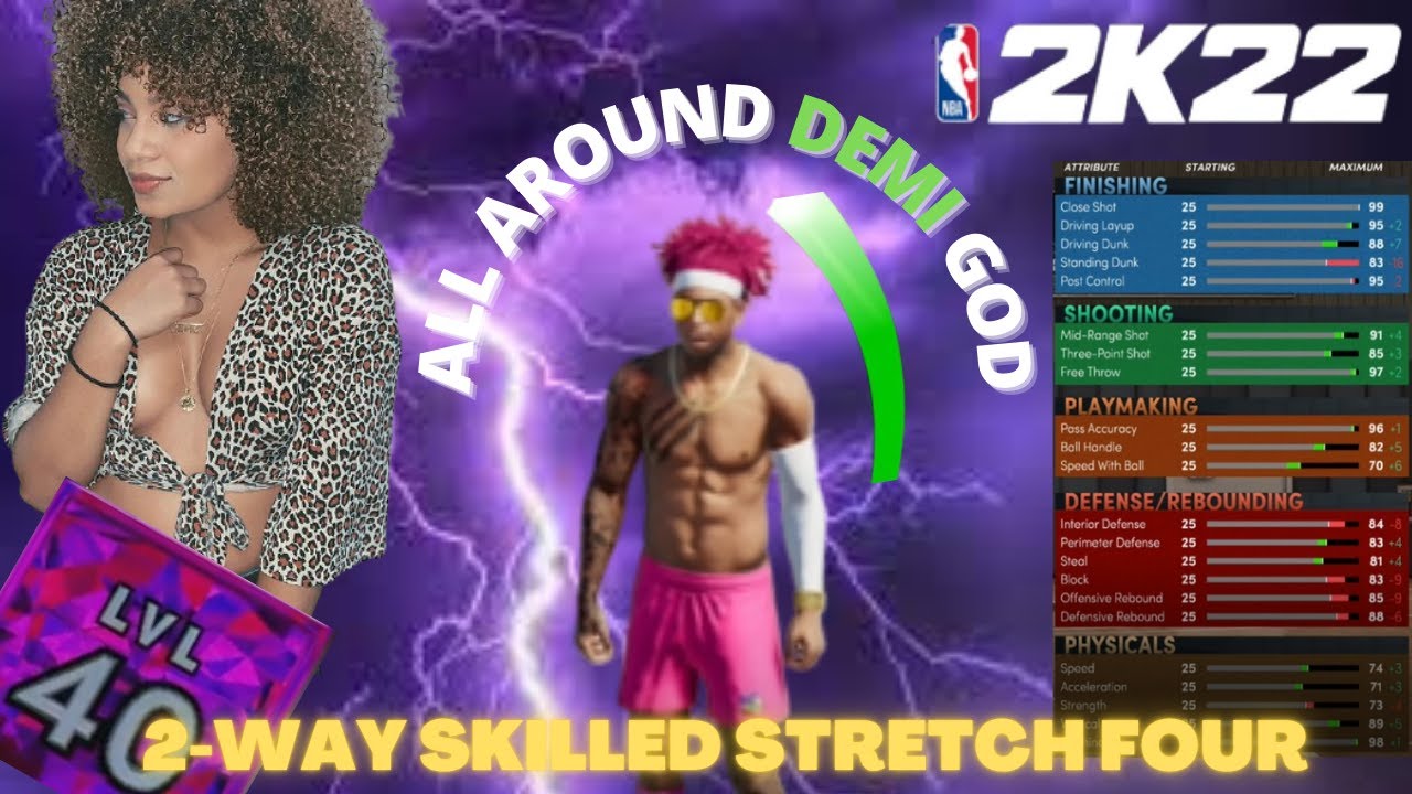 BEST 2WAY SKILLED STRETCH FOUR - MOST OVERPOWERED BUILD (NEXT GEN) NBA 2K22!