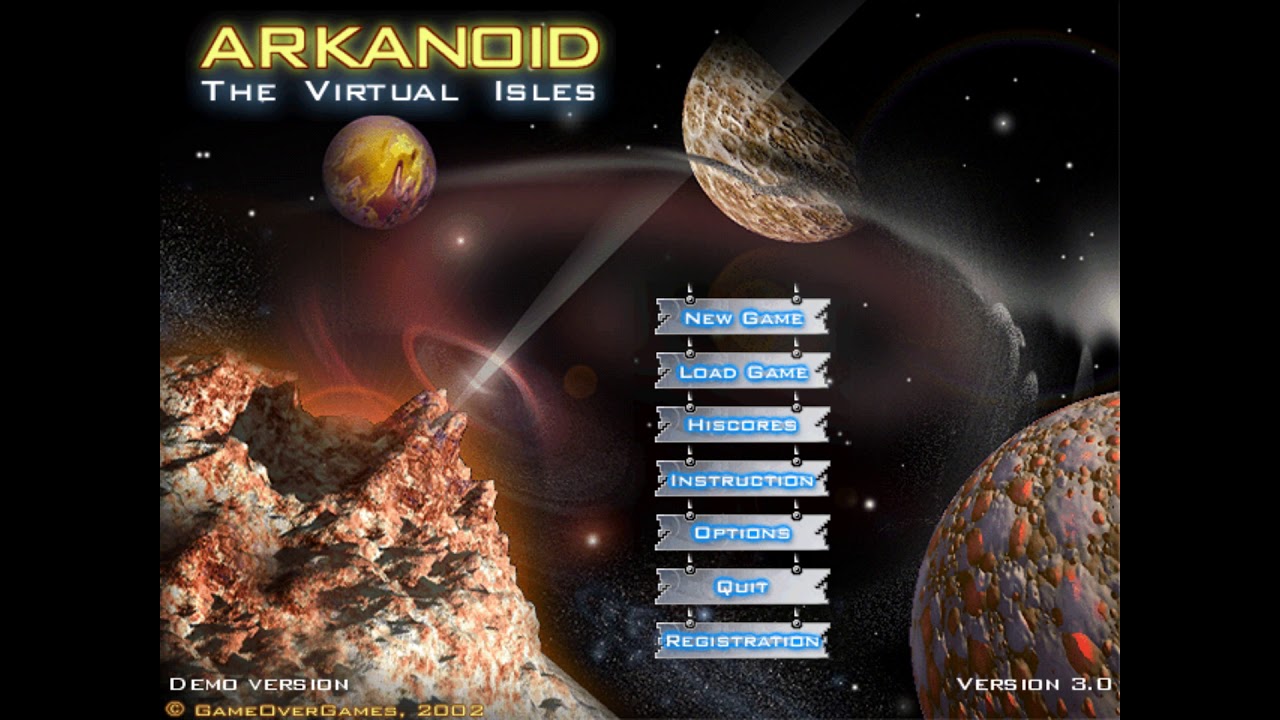 Menu Track 2 — Arkanoid - The Virtual Isles {Version 3.0 / 3.1, Demo version} (Windows) — Audio