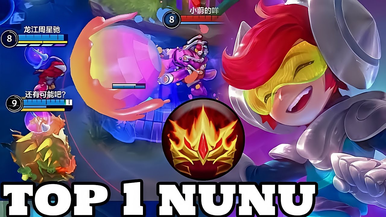 Wild Rift Top 1 Nunu & Willump (Space Groove Skin) Gameplay Rank Grandmaster