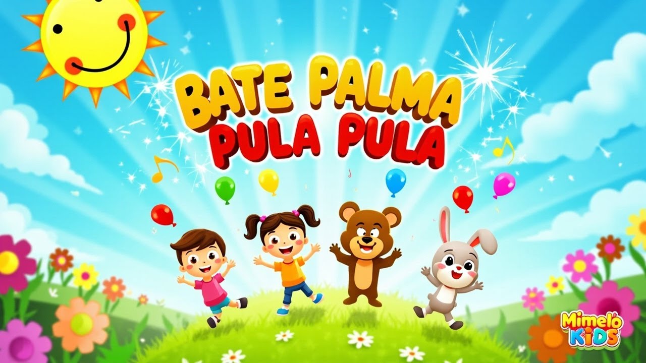 Bate Palma Pula Pula | Mimelô Kids | Música e animação infantil para crianças.