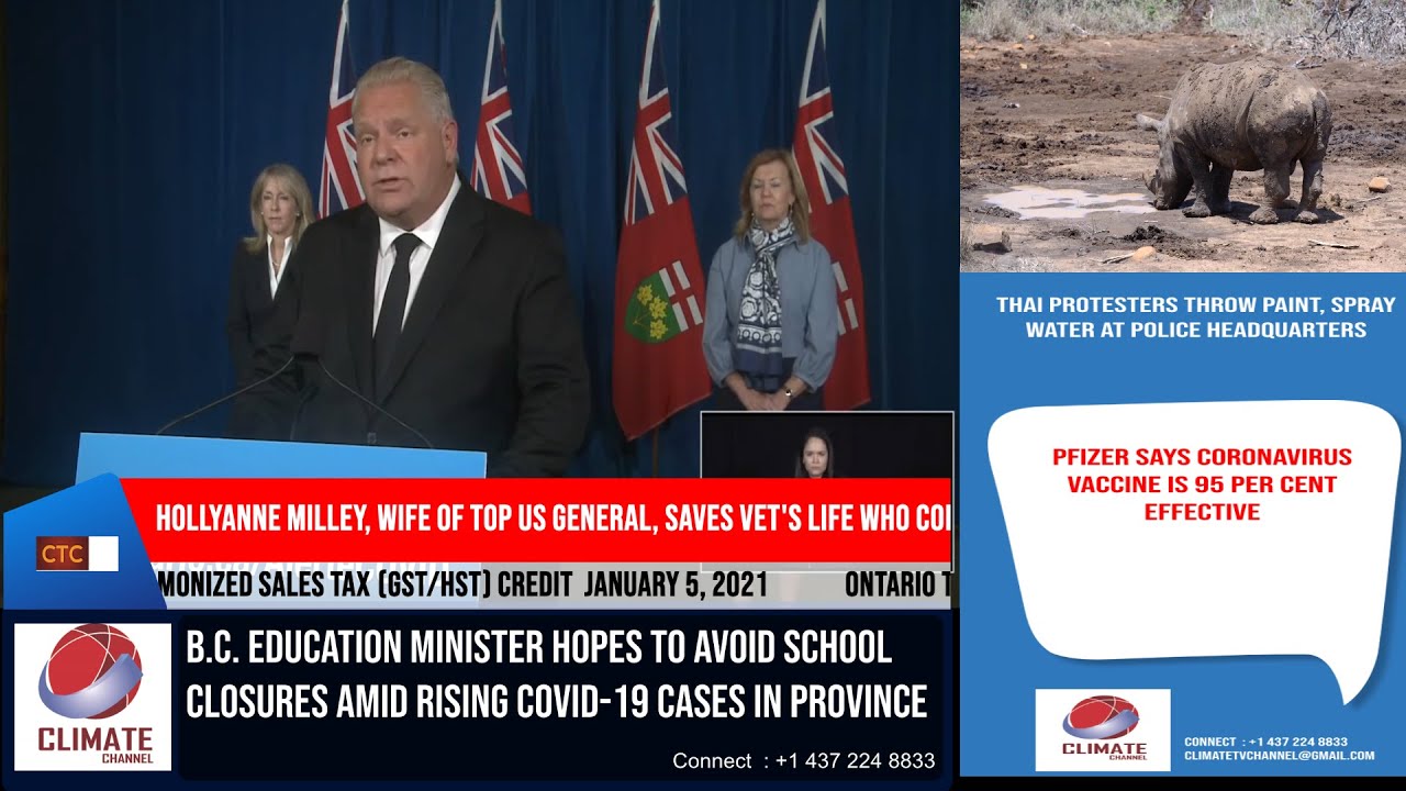 Climate Channel LIVE  :   Canadian Current Affairs 18 November  2020