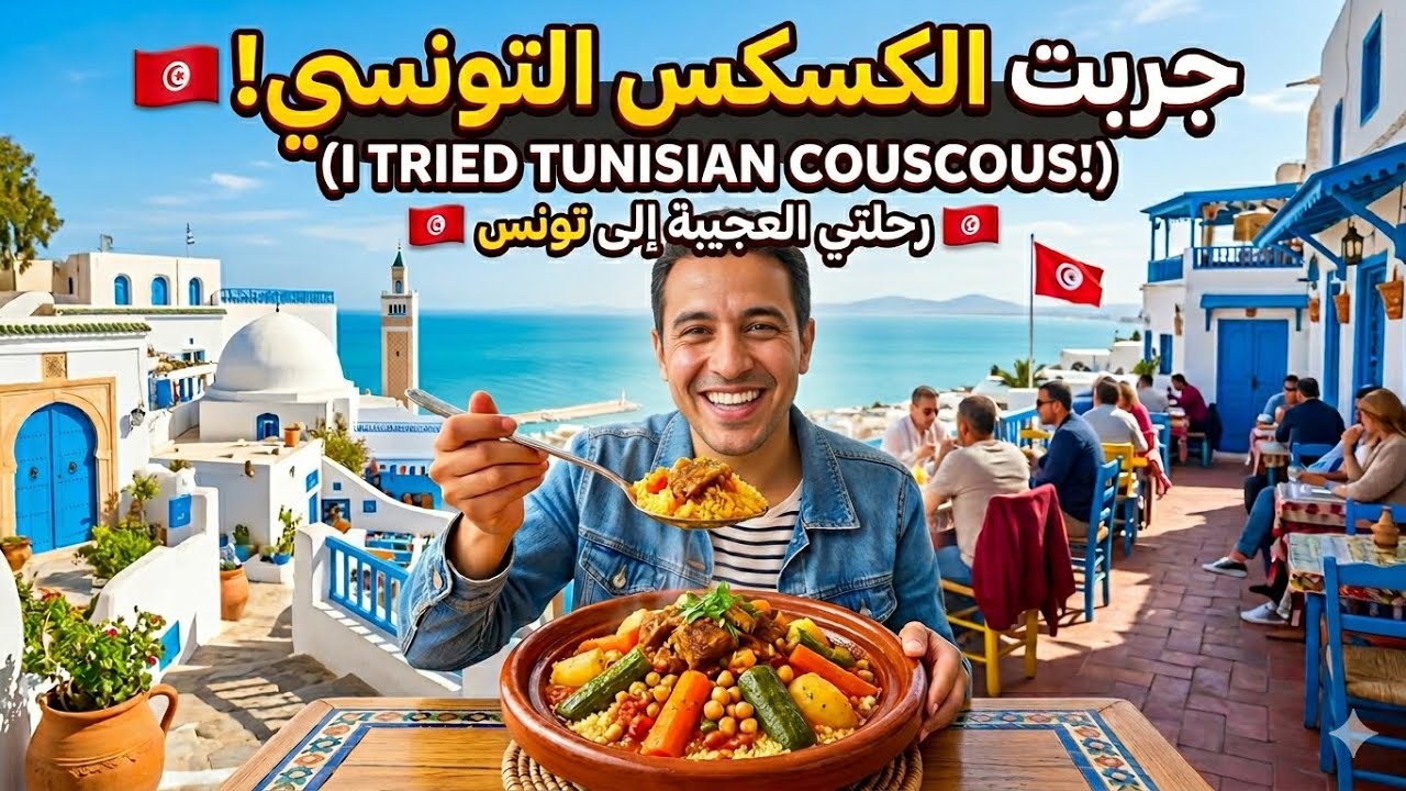 سافرت من الجزائر لتونس 🇩🇿🇹🇳 وجربت الكسكس التونسي.. هل هو أفضل من جزائري؟! 🤔