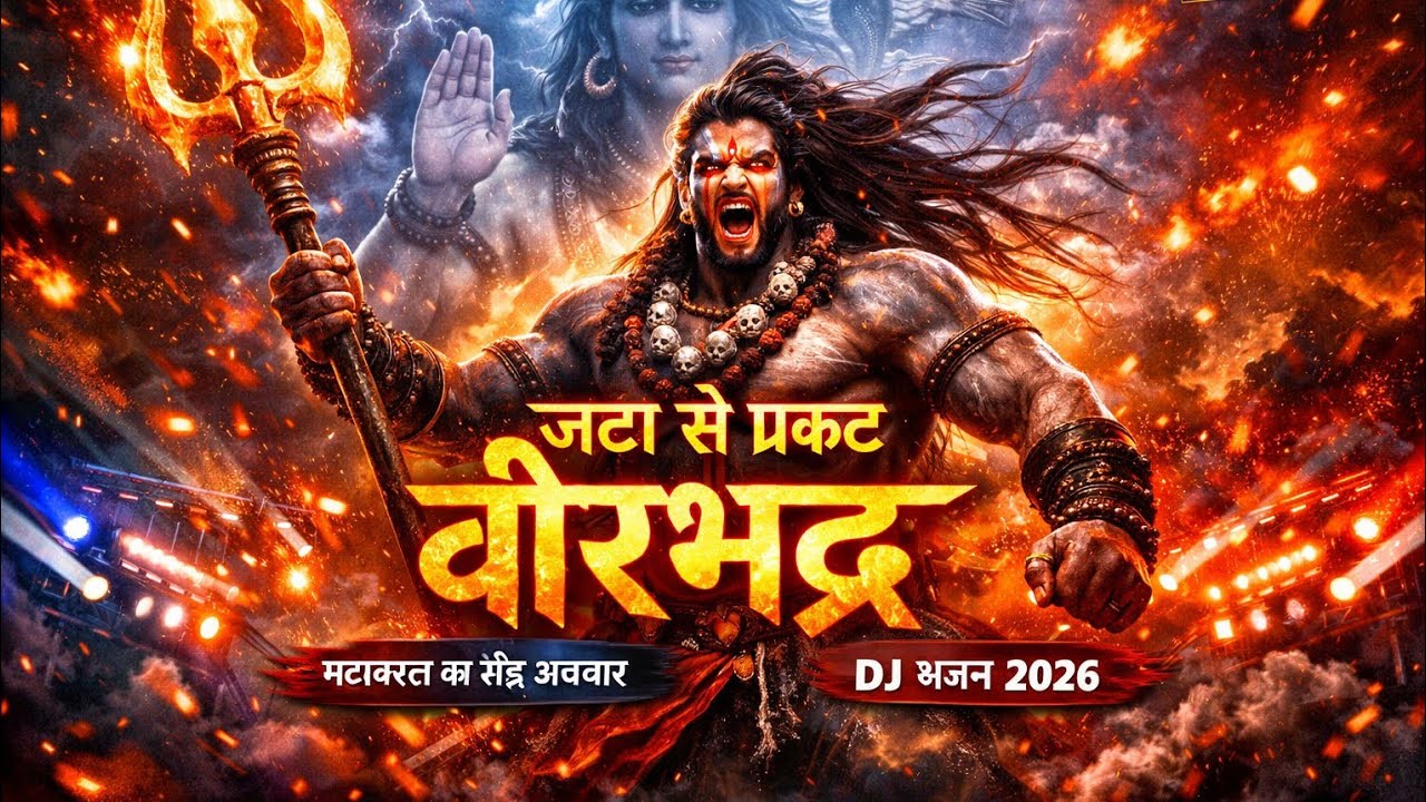 जटा से प्रकट वीरभद्र 🔱 | Veerbhadra DJ Bhajan | Mahakal Ka Raudra Avtar | New DJ Song 2026