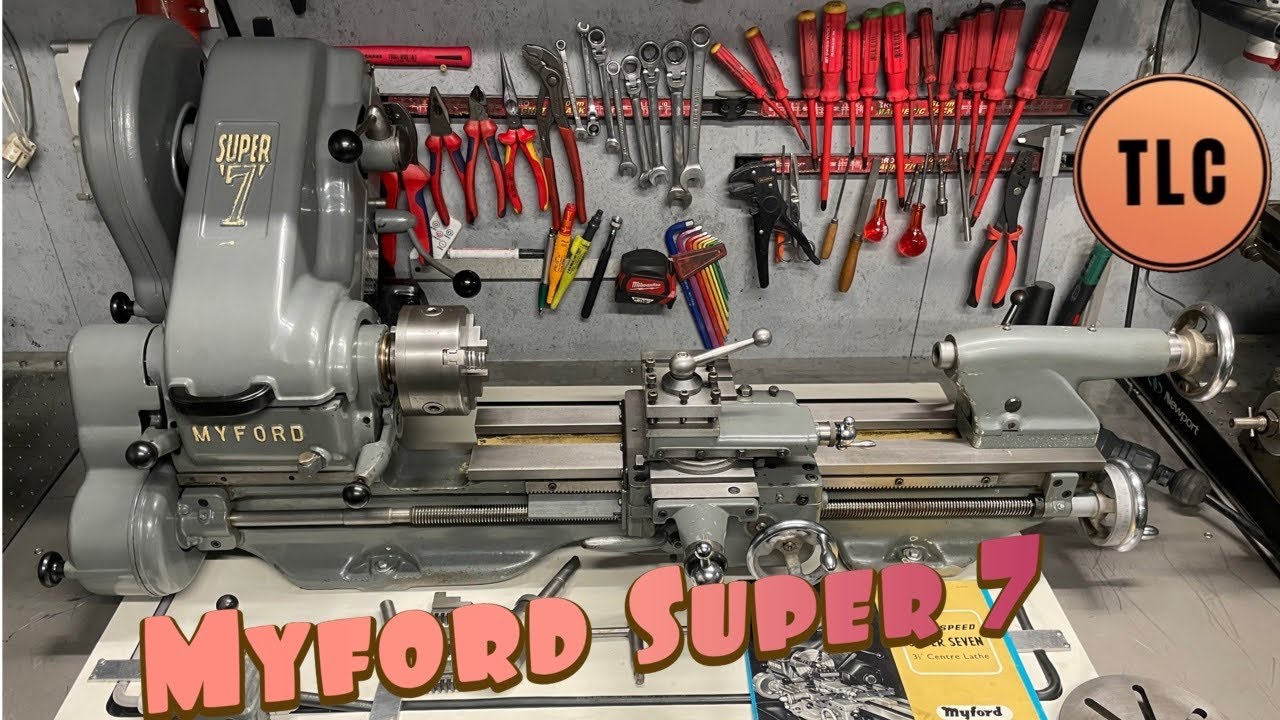 Myford Super 7 Power Feed Accessories Lathe Drehmaschine Tour