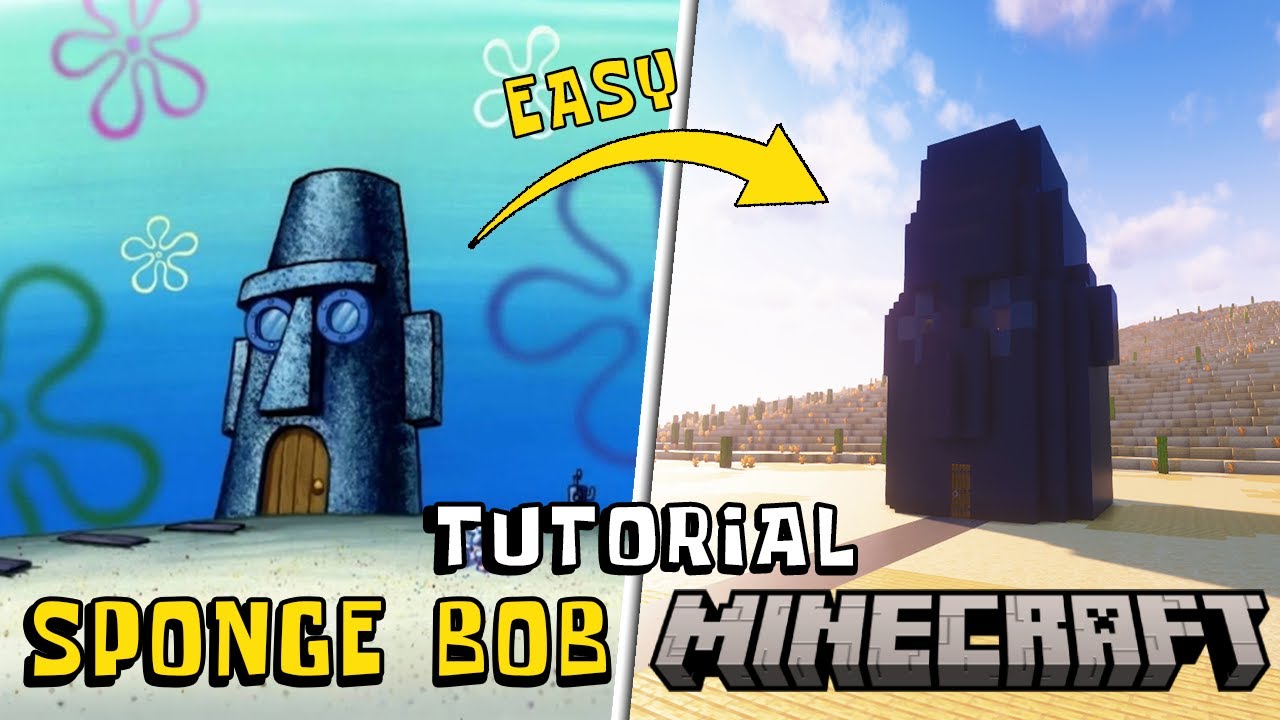 How to build a Squidward's House | Tutorial Minecraft