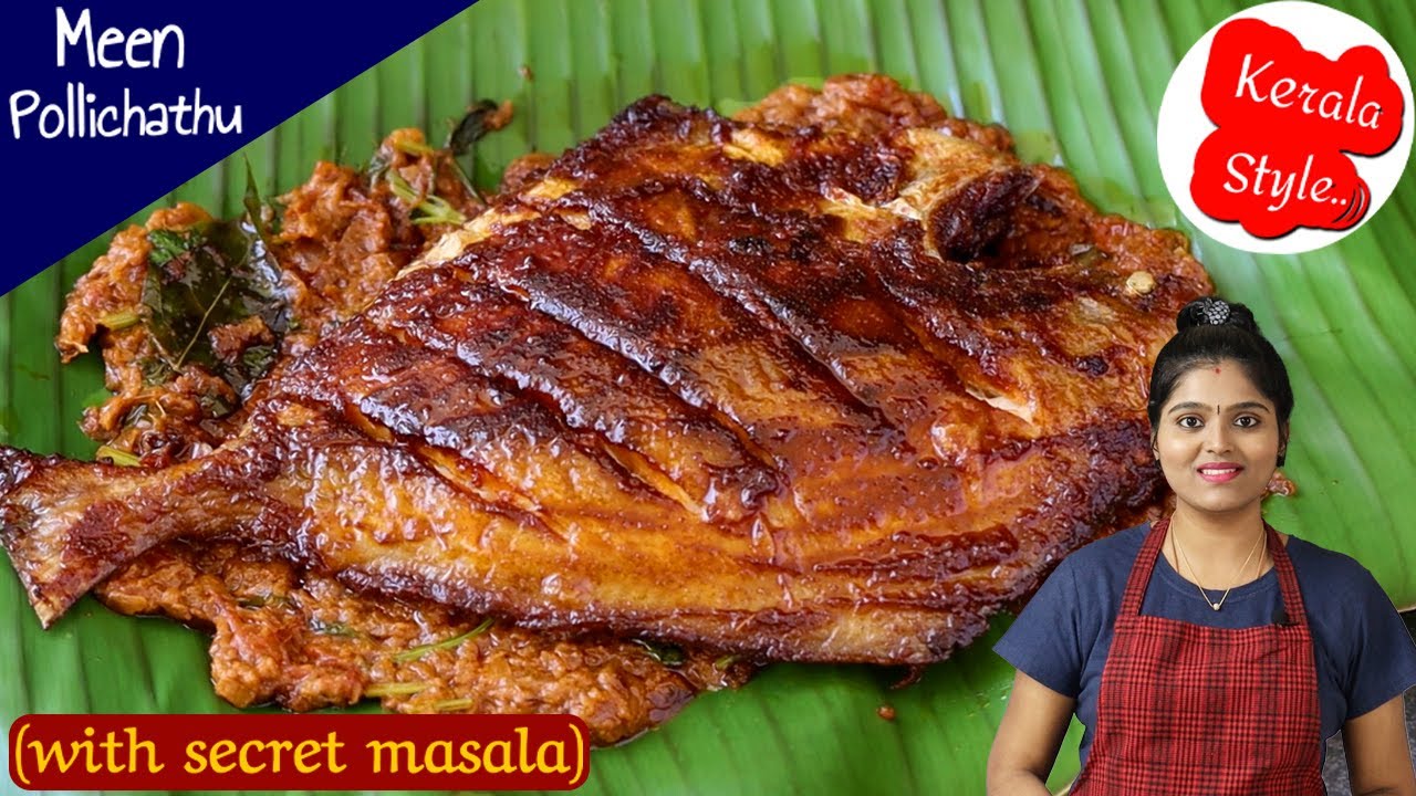 மீன் பொள்ளிச்சது | Meen Pollichathu Recipe in Tamil | Tasty Fish Fry | Kerala style fish fry