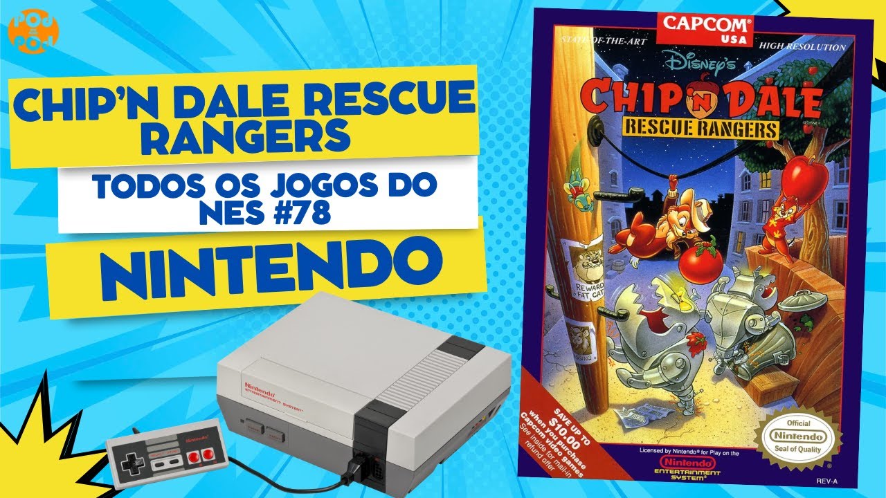 UM JOGÃO DO TICO E TECO! CHIP 'N DALE RECUE RANGERS - Para Nintendo 8bits (Review Boladinho #78)