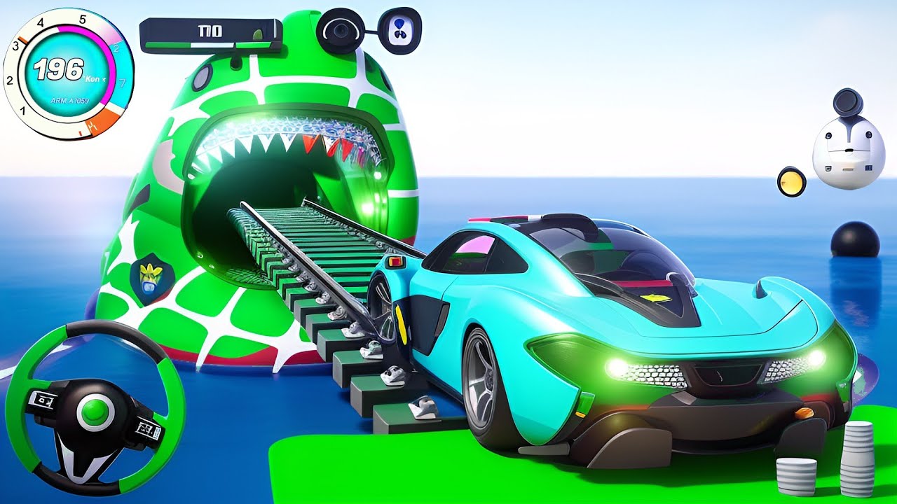 The legendary race in the sky - Car Stunt Mega Ramp Master Simulator - Android Gameplay
