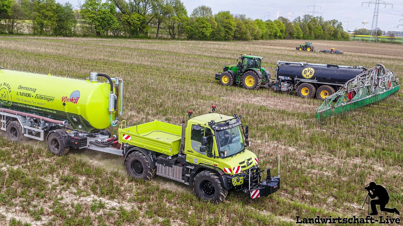 Unimog U530 + Wienhoff 26,5m³ | John Deere 7290R + garant Kotte PTR 25m³ | Gülleausbringung