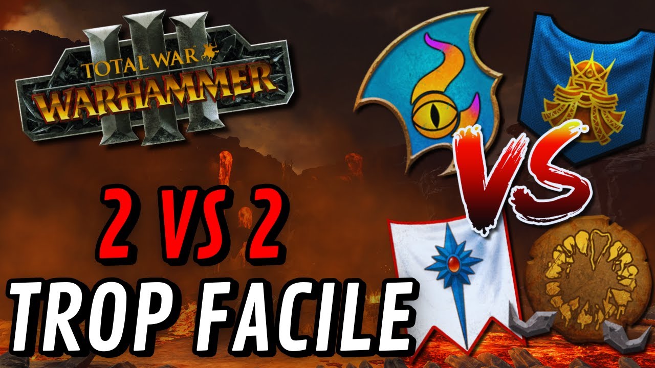 On test le 2 vs 2 ! On est trop fort ? (Total War: Warhammer 3)