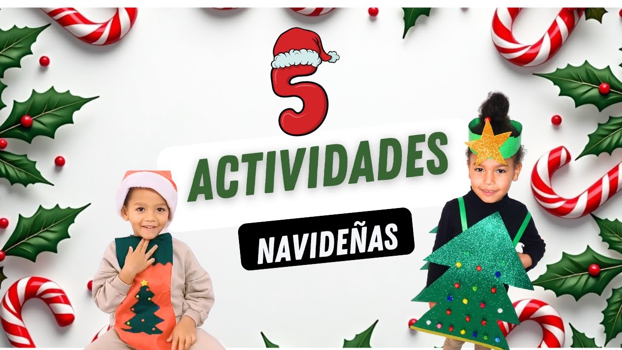 Actividades navideñas para niños | Juegos Divertidos y Manualidad sencillos