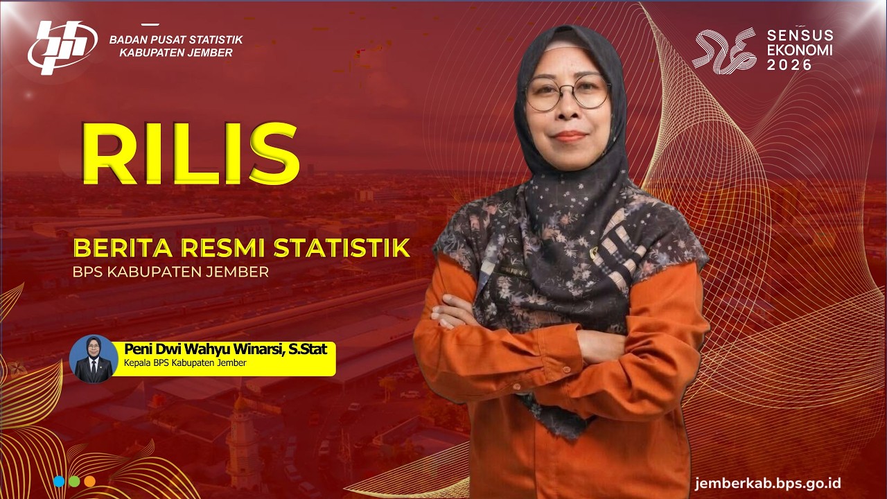 Press Rilis Berita Resmi Statistik BPS Kab Jember Maret 2026