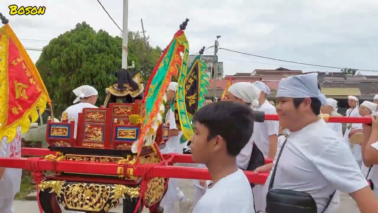 马六甲大厝内海龙宫游行途径喜灵宫关帝庙Malacca Chinese Temple Parade 