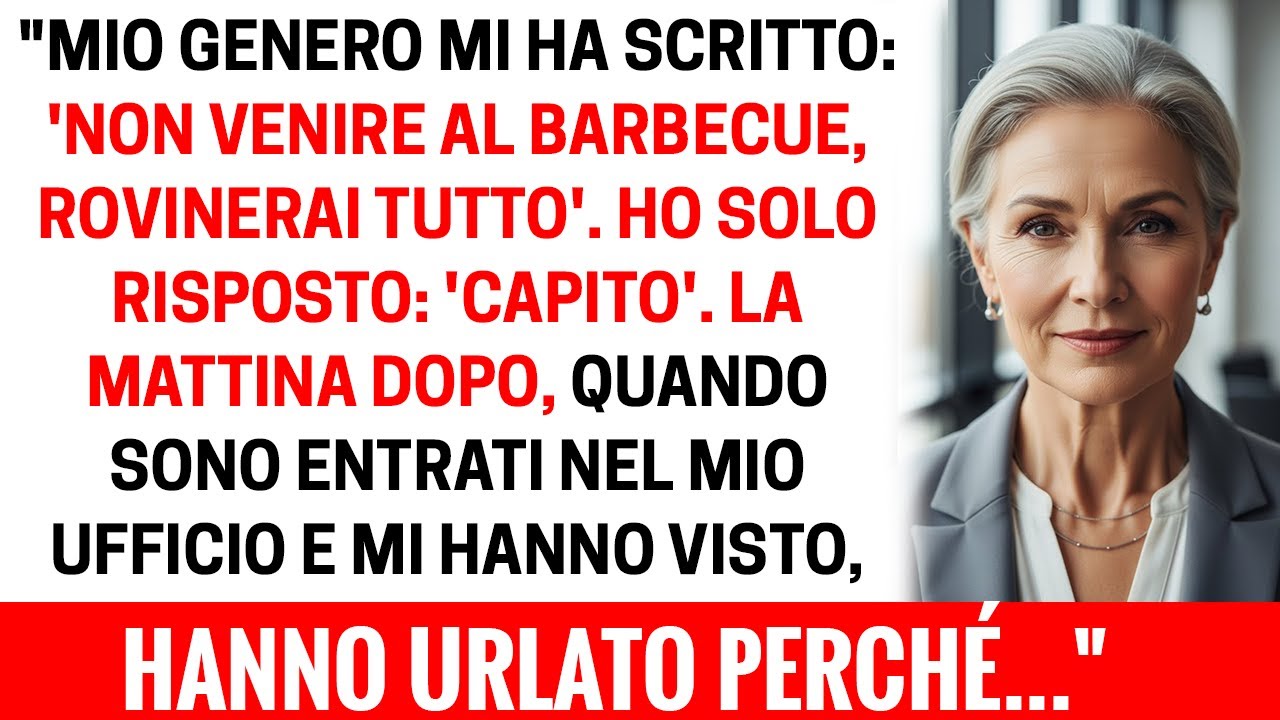 Mio genero mi ha scritto: 