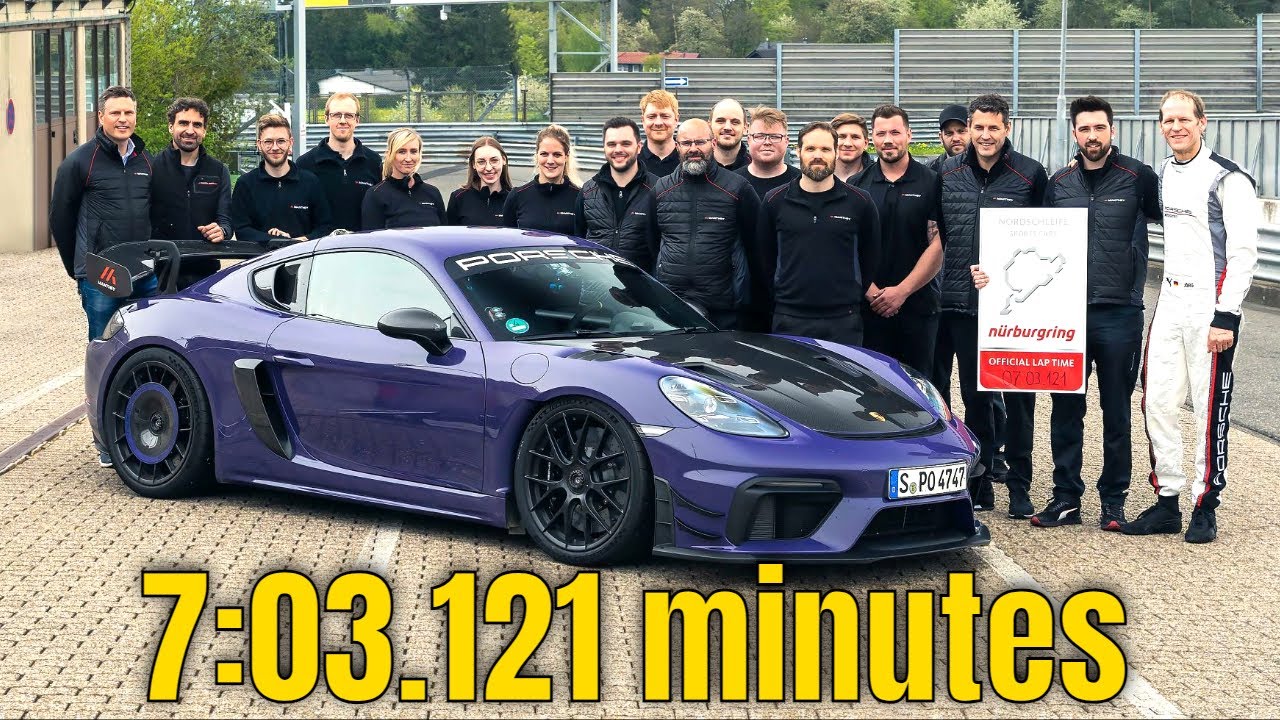 2023 Porsche 718 Cayman GT4 RS With Manthey Kit Nurburgring Lap