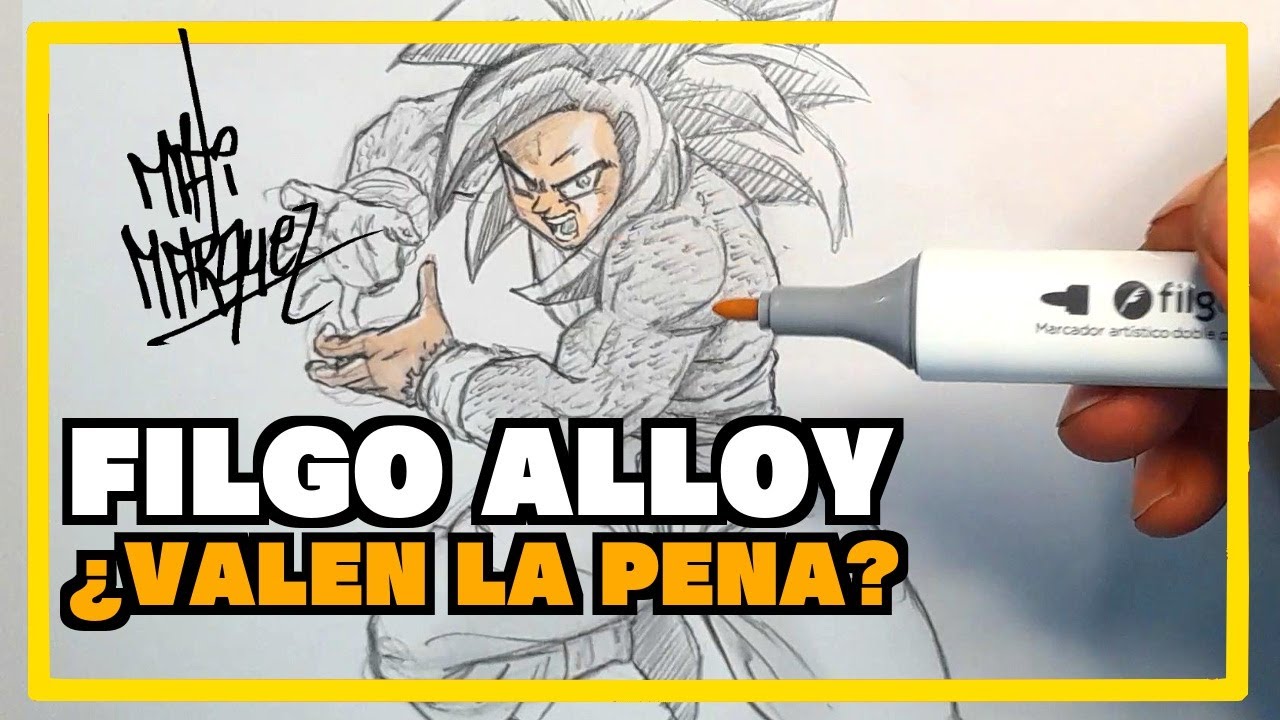PINTO CON MARCADORES FILGO ALLOY + GOKU SSJ4 - Mati Marquez