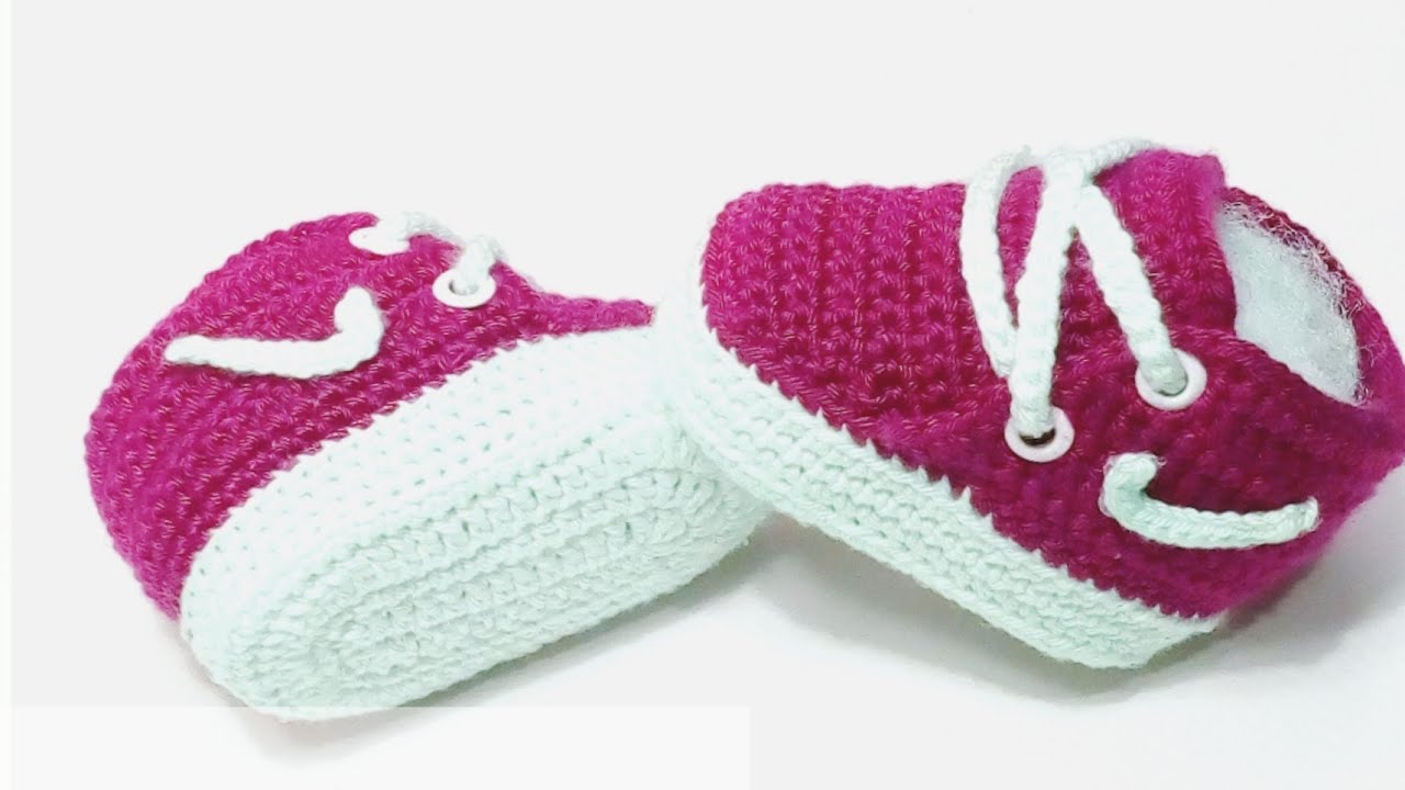 نعل شوز نايك كروشيه  How to  make baby shoes