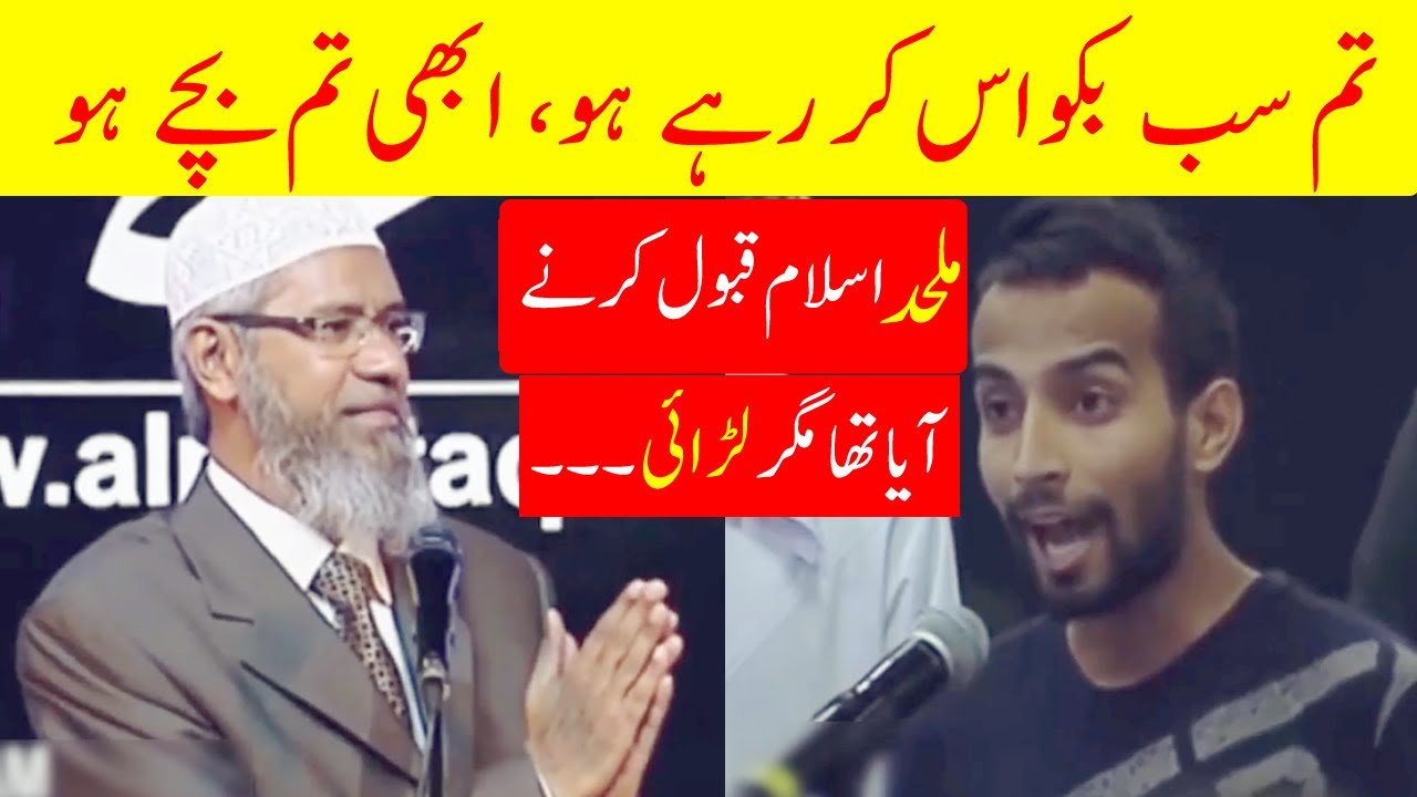 Tum Sub Bakwas Kar Rahy Ho | Abi Tum Bachy Ho Mulhid Or Doctor Zakir Naik Ki Ajeeb he
