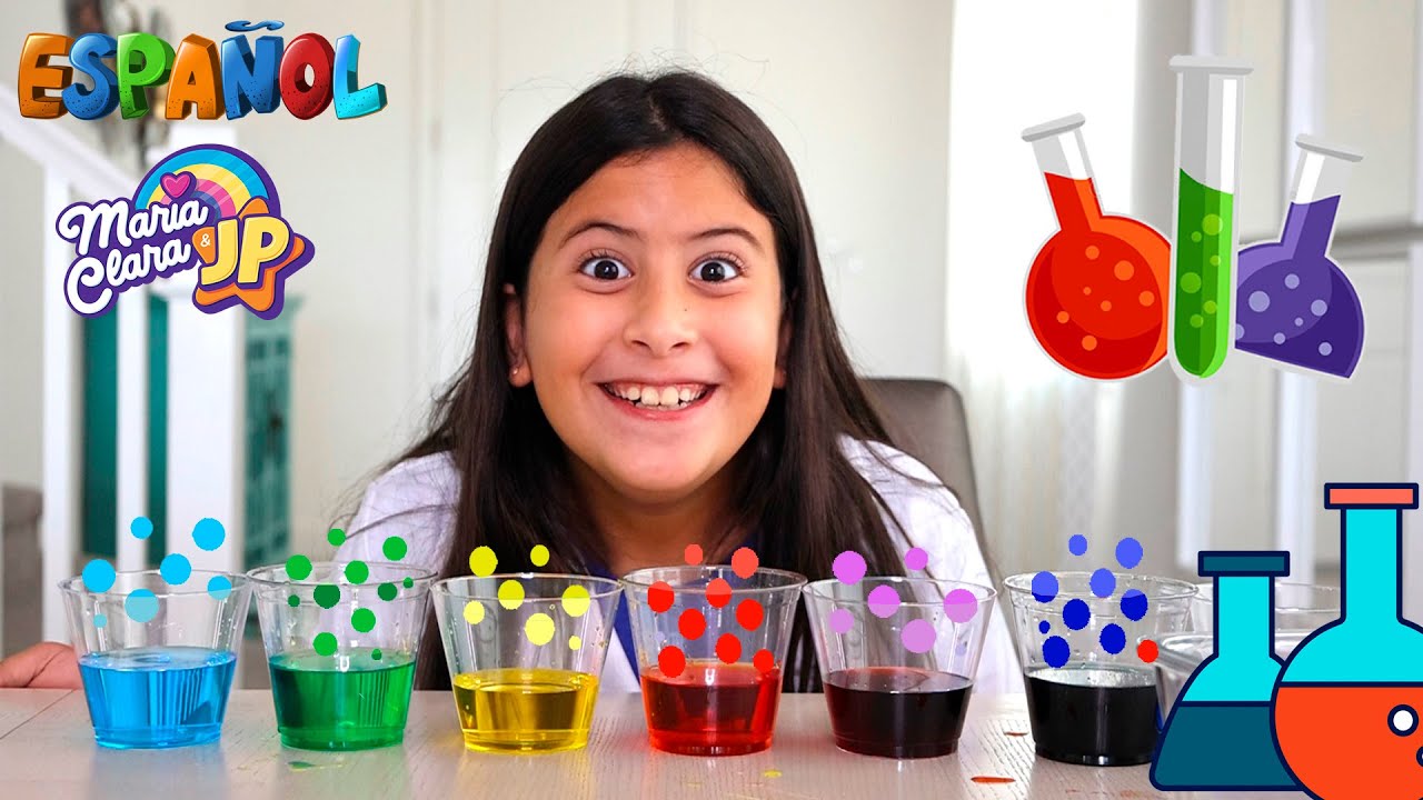 Experimentos de ciencia para ni&ntilde;os con Maria Clara y JP!!!   AGUAS QUE CAMINAN