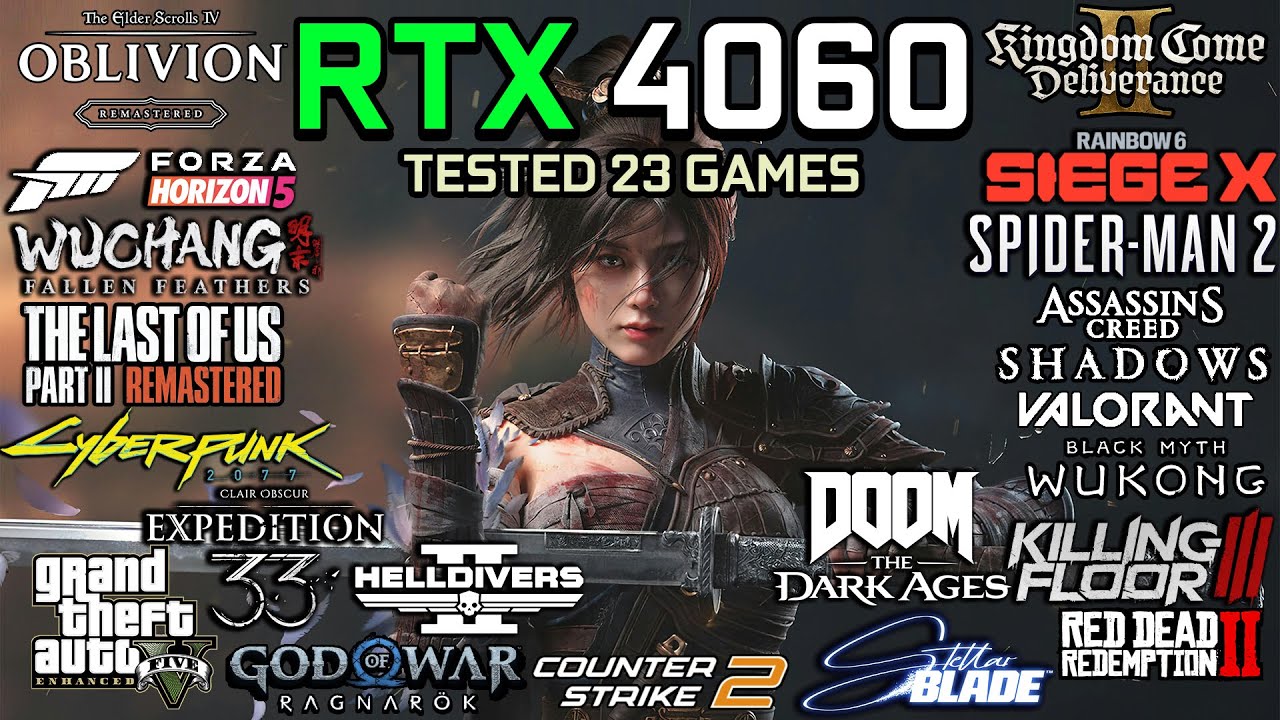 RTX 4060 in 2025 : Test in 23 Games - Gaming Test in 2025
