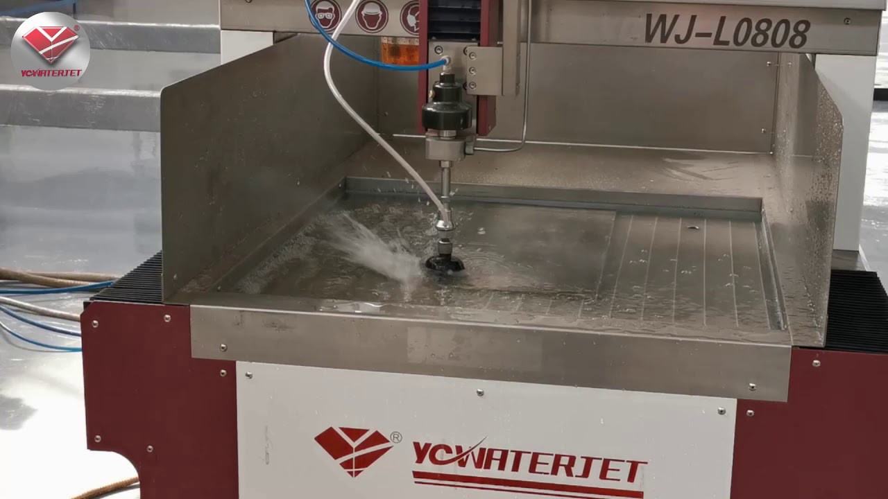 YC small water jet cutting machine , dimension 800mm ✖ 800mm