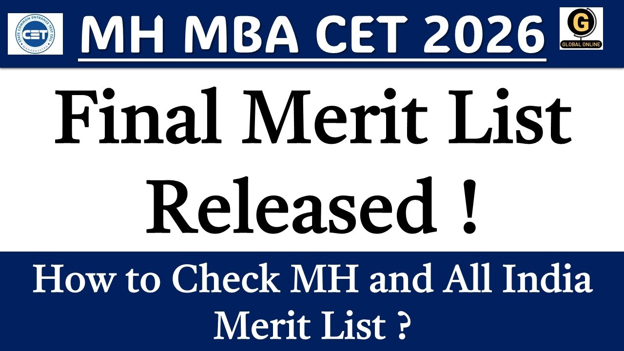 MBA CET Merit List CAP Round 1 Process Started | What to do next ?