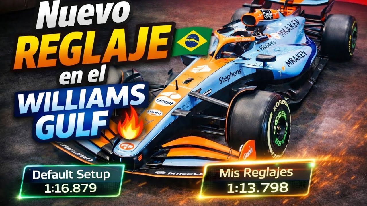 Reglaje en Brasil con el Williams Gulf | 1:13.798 en Interlagos