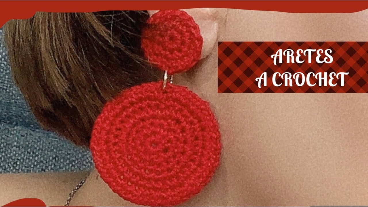 DIY Aretes a crochet paso a paso