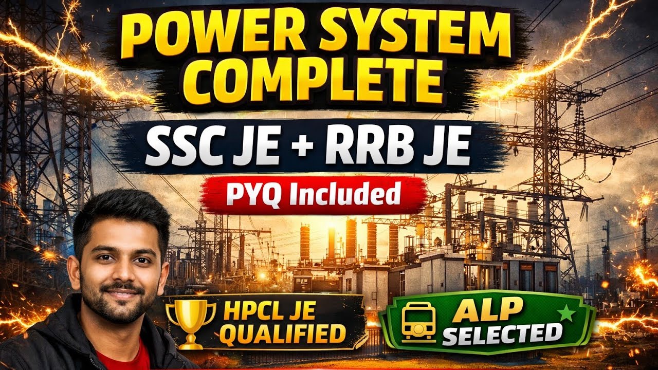 Power System One Shot for SSC JE 2026 | RRB JE 2025 | Complete Theory + PYQ 🔥