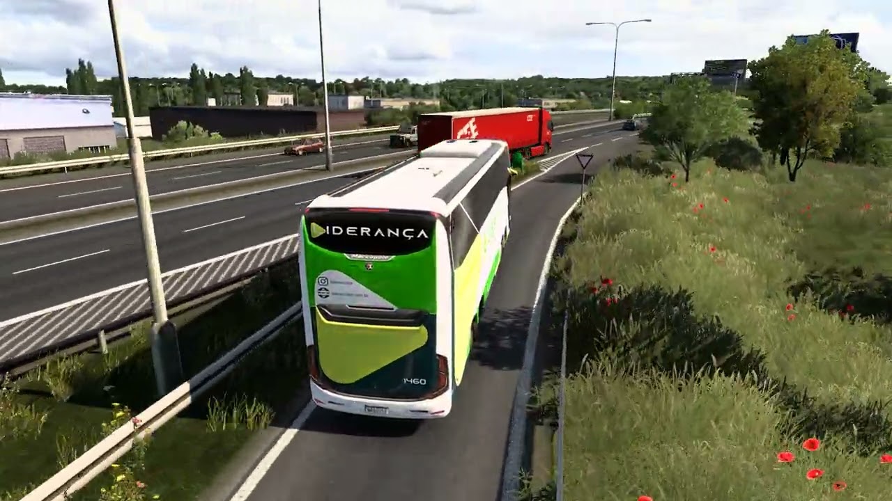 Euro Truck Simulator 2 Bus trip to Erd with Marcopolo Paradiso G8 DD 8x2 (FINAL)