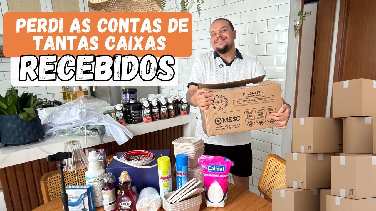 RECEBIDOS DO MÊS: ABRINDO TUDAS AS CAIXAS COM VOCÊS