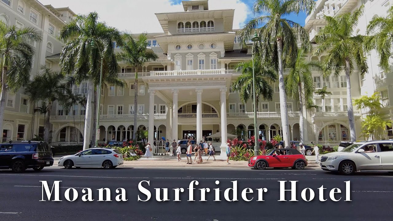 Moana Surfrider Hotel Waikiki Hawaii 4K 60fps